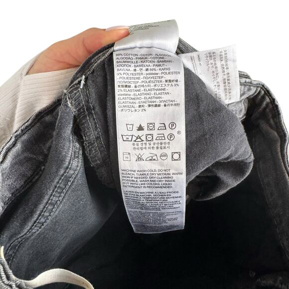 Levi’s 721 High Rise Skinny Dark Gray Black 28" Inseam Slim Fit Stretch Jeans - Picture 6 of 6